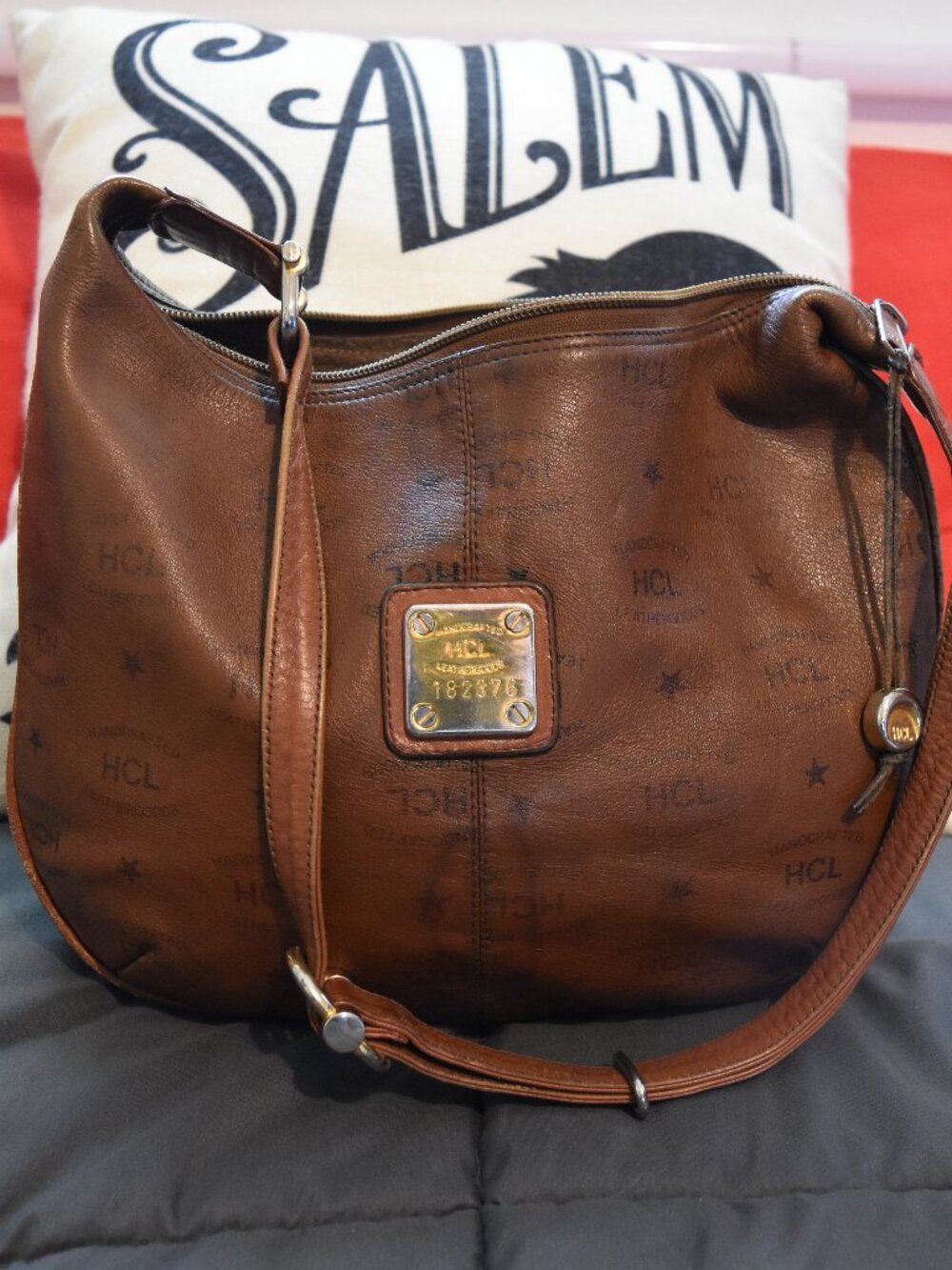 Vintage HCL Monogram Shoulder Bag‎ - Made in Germany! RARE Out Of Print!